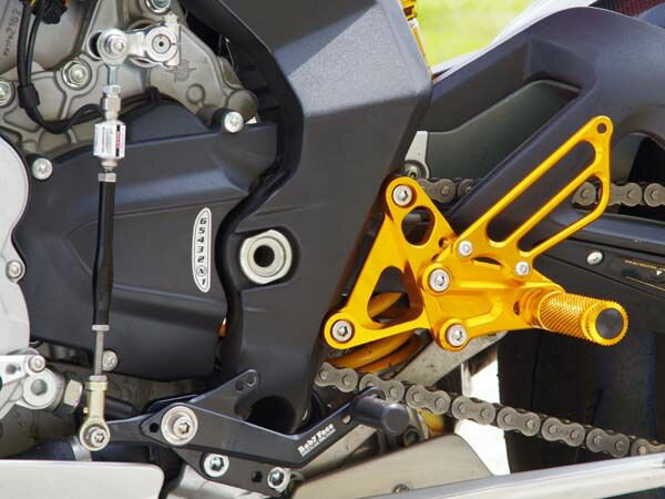 【セール特価！】 BABYFACE ベビーフェイス バックステップキット ゴールド F3...:webike-rb:24420754