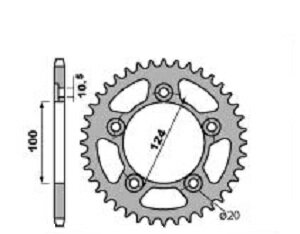 ピービーアール スプロケット aluminum PBR Crown chain 520【ヨ…...:webike-rb:24335948