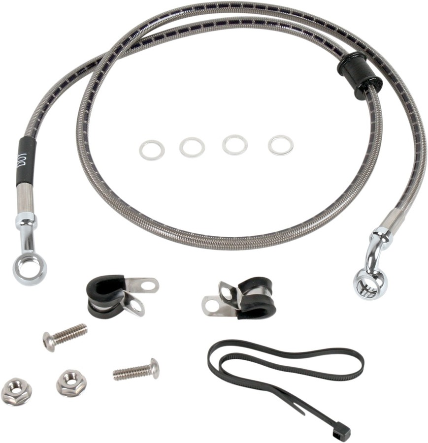 RUSSELL ラッセル LINE BRK RR FURY 10-14 [1741-2498] VT1300CX Fury 2010 - 2014 HONDA ホンダ ブレーキホース・クラッチホース ブレーキ