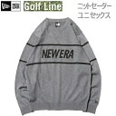ニューエラ ゴルフ ニットセーター NEW ERA グレー(12855406)日本正規品 NEWERA GOLFウェア【C1】【w14】