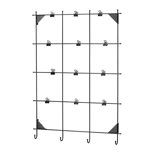 【IKEA/イケア/通販】 MYRHEDEN ミールヘーデン メモボード クリップ付き, ブラック(e)(70422558)