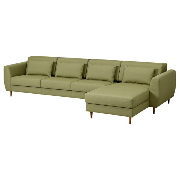 [IKEA/イケア/通販]SLATORP スラトルプ 4人掛けソファ 寝椅子付き, ヴィースレ イエローグリーン[3](a)(69577612)