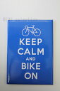 【STRAND BOOK STORE】MAG: Keep Calm and Bike On(ストランドブックストア マグネット キープカルム:カラーブルー)