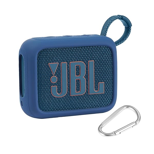（ケースのみ）JBL GO4 Bluetoothスピーカー 保護収納シリコンケース ポータブル，ブルー‐