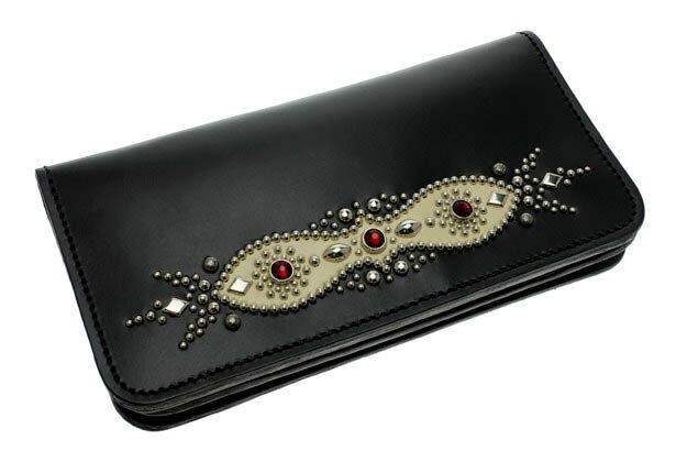 ヴィンテージの雰囲気！！【Vintage Style Studs Long Wallet …...:weichebrise:10000560