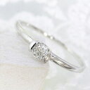ダイヤモンド リング K18 0.1ct 送料無料 受注品 ...