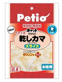 ペティオ　キャットスナック　乾しカマ　スライス　【全猫種用　間食用】　(54g)