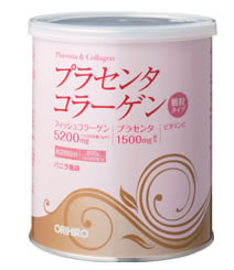 オリヒロ　プラセンタコラーゲン　バニラ風味　顆粒タイプ　缶　(200g)