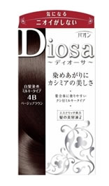 【12.09登録】全品ポイント3倍　5/8(土)9:59まで　【特売セール】　パオン　ディオーサ　白髪染めミルキータイプ　【4B　ベージュブラウン】