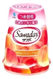 小林製薬　Sawaday　サワデー　気分はじけるピーチの香り　トイレ用　つめかえ用　(14…...:wellness-web:10046447