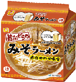 【ポイント10倍】　8/16(木)23:59まで　【特売セール】　マルちゃん　昔ながらのみそラーメン【赤白合わせ味噌】　（5食入）★税込1980円以上で送料無料★　