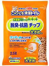 花王　ニャンとも清潔トイレ　脱臭・抗菌チップ　【大きめの粒】　(2.5L)