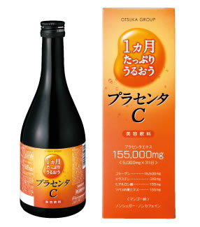 　アース・バイオケミカル　1ヶ月たっぷりうるおう　プラセンタC　美容飲料　マンゴー味　(465ml)