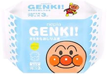 【数量限定】　[★]　ネピア　ゲンキ　GENKI！　さらさらおしりふき　つめかえ　(70枚×3個)