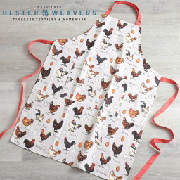 【エプロン アルスターウィーバーズ Ulster Weavers 】 英国王室御用達 Apron チキン&エッグ コットン 前掛け 送料無料 カフェ ティータイム レディース ブランド コットンエプロン プレゼント ギフト 新生活 新居 引越し祝い 子供 家 おうち 在宅 おしゃれ