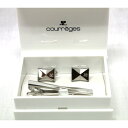 贈り物に◎大人のメンズアクセサリー☆【送料無料・10%OFF】人気ブランドcourreges(クレージュ) カフス&タイピンセット日本製 正規品 CC5003-CT3003