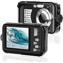 デジカメ防水 防水カメラ (2021新型)フルHD 1080P30.0MP 2.7インチスクリーン16倍デジタルズーム 水下3m防水 最大128GBのSDカード対応 日本語取扱説明書付き 子供や初心者など最適ギフト(ブラック) AC010