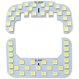 2LOOP(ツーループ) 3チップSMD2点 エブリィバン DA17V DA64V 系 ハイルーフ車専用 LED<strong>ルーム</strong><strong>ランプ</strong> -純白光 1.純白光