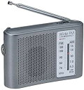 丸辰 ワイドFM対応ポータブルラジオ(AM/FM) 地震・台風・豪雨など自然災害時のもしもの備えに シルバー 33257