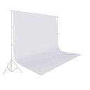 UTEBIT バックスクリーン ホワイト 2m x 3m 折りたたみ ポリエステル 洗濯可 背景紙 白 200 x 300 cm 厚地 サテン 生地 不透明 無反射 バックパーパー 写真 スタジオ 袋縫いタイプ 撮影やビデオに対応