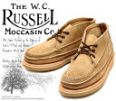 【送料無料】【サイズ交換無料】Russell Moccasin ラッセルモカシン 200-27W スポーティング クレーチャッカ・ブーツ Tan Laramie Suede タン・ララミースエード(Brown/White)
