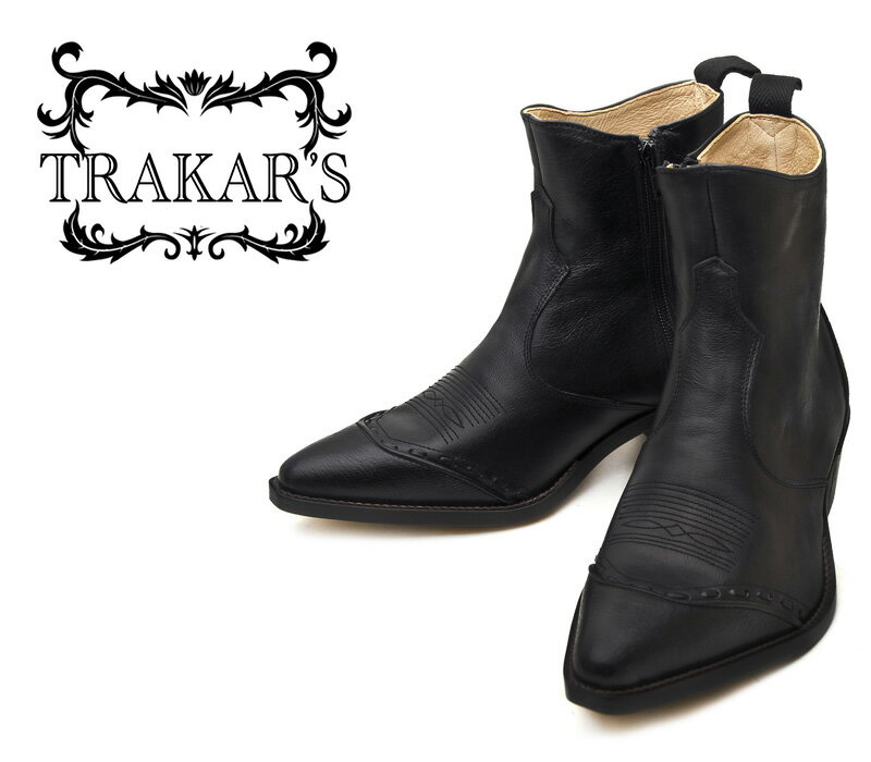 [TRAKAR'S]　トラッカーズ　14305　Black-Liz×Black　ブラック・…...:westernbootscompany:10000222