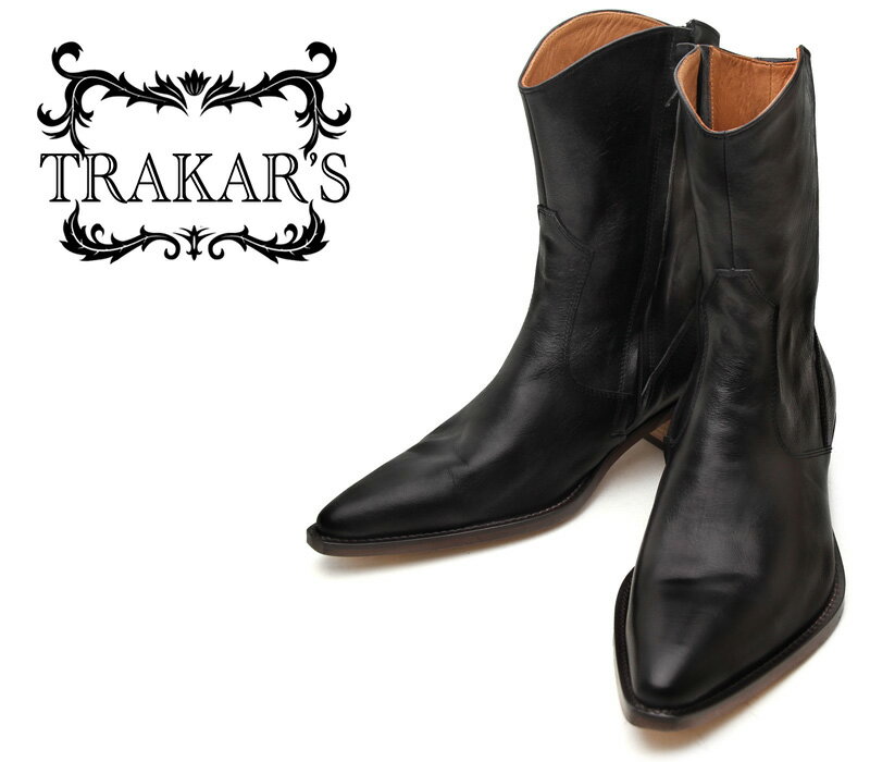 [TRAKAR'S]　トラッカーズ　T-500　Black×Black　ブラック×ブラック…...:westernbootscompany:10000259