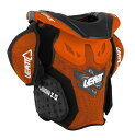 LEATT ネックブレース一体型プロテクター FUSION VEST 2.0 オレンジ Jr S/M(子供用)