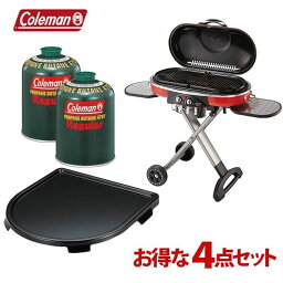 <strong>コールマン</strong> Coleman バーベキューグリルBBQグリル ロードトリップグリルLXE-J II ロードトリップアクセサリーグリドル 純正LPガス燃料470g [ 2000017066 205597 5103A470T ×2] 福袋 セット