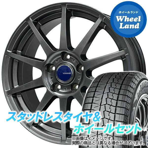 【15日(水)クーポンあり!!】【タイヤ交換対象】トヨタ プリウス 60系 WINNERS ウイナーズ CF-01 メタリックグレー ヨコハマ アイスガード 7 IG70 195/60R17 17インチ スタッドレスタイヤ&ホイールセット 4本1台分