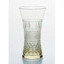 琥珀色に輝くガラスにレトロモダンなカットを施しました【グラス・器】ビヤーグラス(小) 18904DGY-C551N