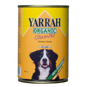 【ドッグ】【通販ドッグフード】＜YARRAH＞ヤラー 【缶】ドッグディナーチキンチャンク 【400g】【正規品】【0603superP10】ドライフードに変化をつけたい時・幼犬の離乳食・消化器系が敏感な犬