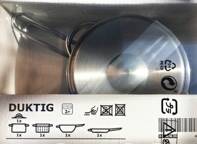 【IKEA】イケア通販【DUKTIG】おままごと用 調理器具4点セット/入学/卒園祝い/パーティー/...:whiteleaf:10007643