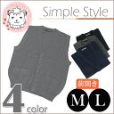 ニットベスト 前開き チョッキ M L メンズ ビジネス 制服 洗える ウォッシャブル 男性 スクール フォーマル【はこぽす対応商品】