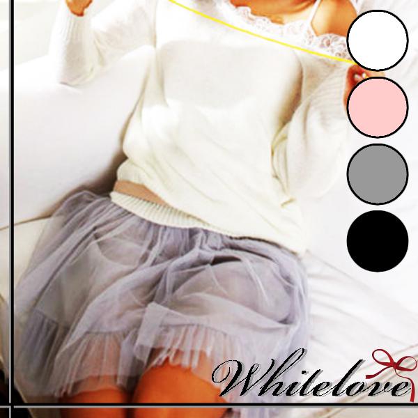 【ドレス専門店】全4色 ペチコート ペチスカート インナー チュールスカート フリル ウエ…...:whitelove:10000429