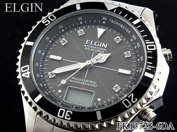 【送料無料】ELGIN/エルジン ソーラー電波アナデジ時計(FK1372S-6DA)