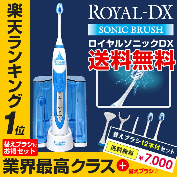 【送料無料】 電動歯ブラシ ロイヤルソニックDX＋替えブラシ12本同時購入セット あす楽 …...:wide02:10018697