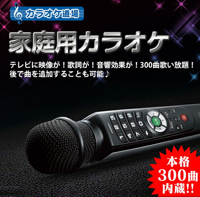 【送料無料】カラオケ道場 dct−300 家庭用カラオケ ≪豪華300曲内蔵≫ カラオケ …...:wide02:10018948