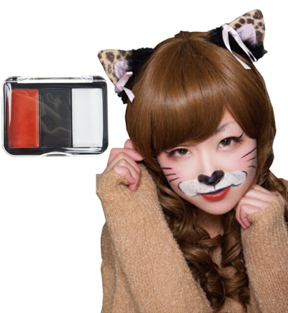 リアルメークパレット キャット メイクセット 猫 ネコ 衣装 ハロウィン 変装 仮装 特殊メイク 武士代购 Samurai Buyer 為您代購 轉運日本商品 將日本商品寄至您海外家中