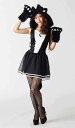 送料無料 TGC キャット 女性 レディース 黒ネコ 公式ライセンス 衣装 ハロウィン キャラクター コスチューム コスプレ 変装 仮装