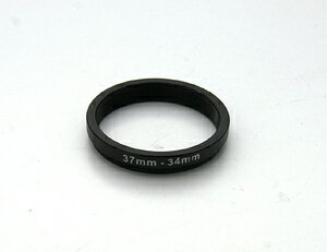 カメラ用ステップダウンリング（37-34mm/52-37mm/52-49mm/55-52mm）レンズとカメラの間に装着するだけ！全12サイズ