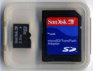 0062 SanDisk　microSD　 2GB (SDアダプター付き）