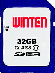 1041 WINTEN 【激安ッ!!】 SDHCメモリーカード 32GB WT-SD10-32GB Class10準拠