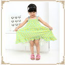 子供 ワンピース キッズ ワンピ 子供ワンピース キッズワンピース 子供ワンピ キッズワンピ こども 子ども 女の子 花柄 90/100/110/120/130cm 海水浴 UV 日焼け止め 温泉 プール 緑 グリーン 02P03Dec16