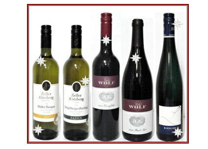 辛口系ドイツ銘醸ワイン5本セット（ツェル・MT、ツェルR、ヴォルフD、ヴォルフP、DrLt