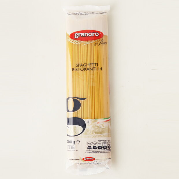 【業務用3kg】グラノーロ 　スパゲッティ　リストランテNo.14/1.55mm 3kg　非常食にも