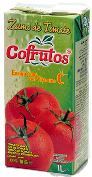 【楽天市場】トマトジュース スペインの美味しいジュースで健康に♪コフルートス 野菜ジュース 有塩 1L[賞味期限2016年10月3日]：ワイン