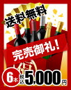 希望小売60％オフ以上！！新年だから大盤振る舞い♪フランス産シャンパン製法のスパークリングや金賞ワイン、グラン・リゼルバなど、上質ワインが勢揃い！泡1赤5福袋（追加6本同梱可） （代引き・クール便別途）（〜1月10日12:59迄）