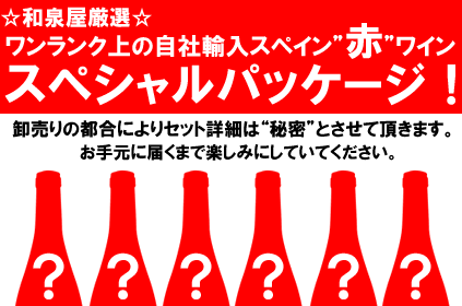 送料無料！ ☆和泉屋厳選☆ ワンランク上の自社輸入スペイン赤ワインスペシャルパッケージ