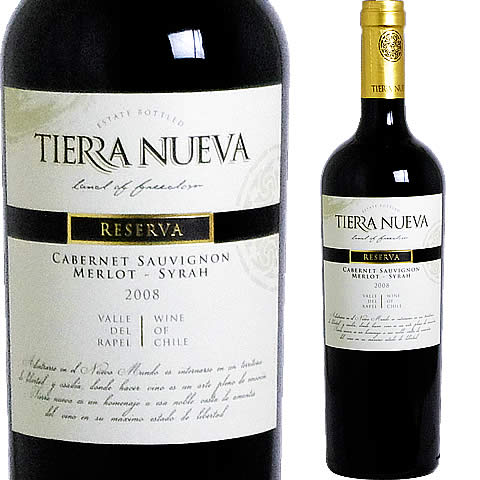ティエラ・ヌエヴァ　アッサンブラージュ　レゼルバ [2008] 【あす楽対応_関東】★3つの品種の個性を活かした、パワフルで飲み応えのあるワイン！
